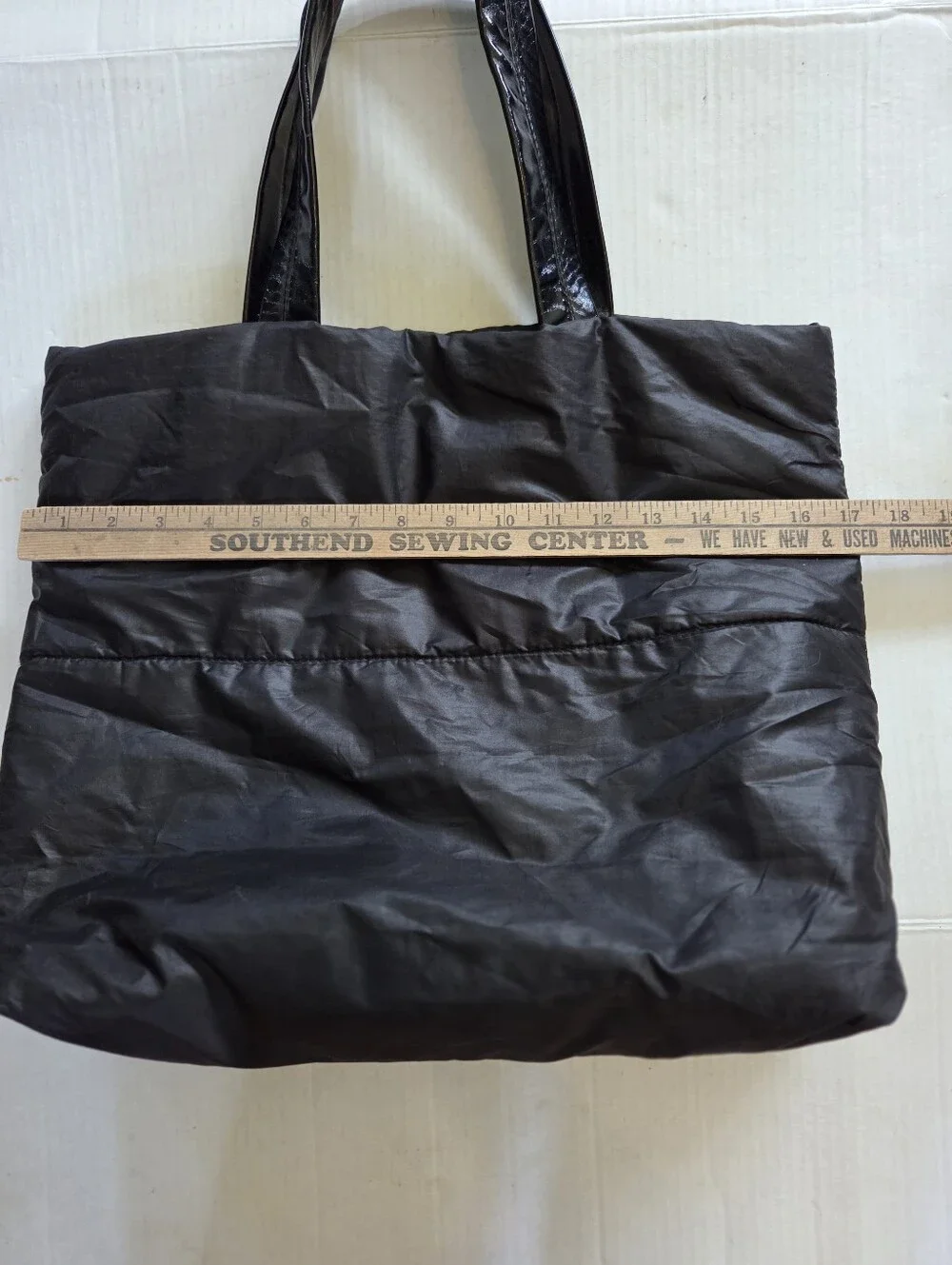 Calvin Klein Black Quilted Logo Tote Bag